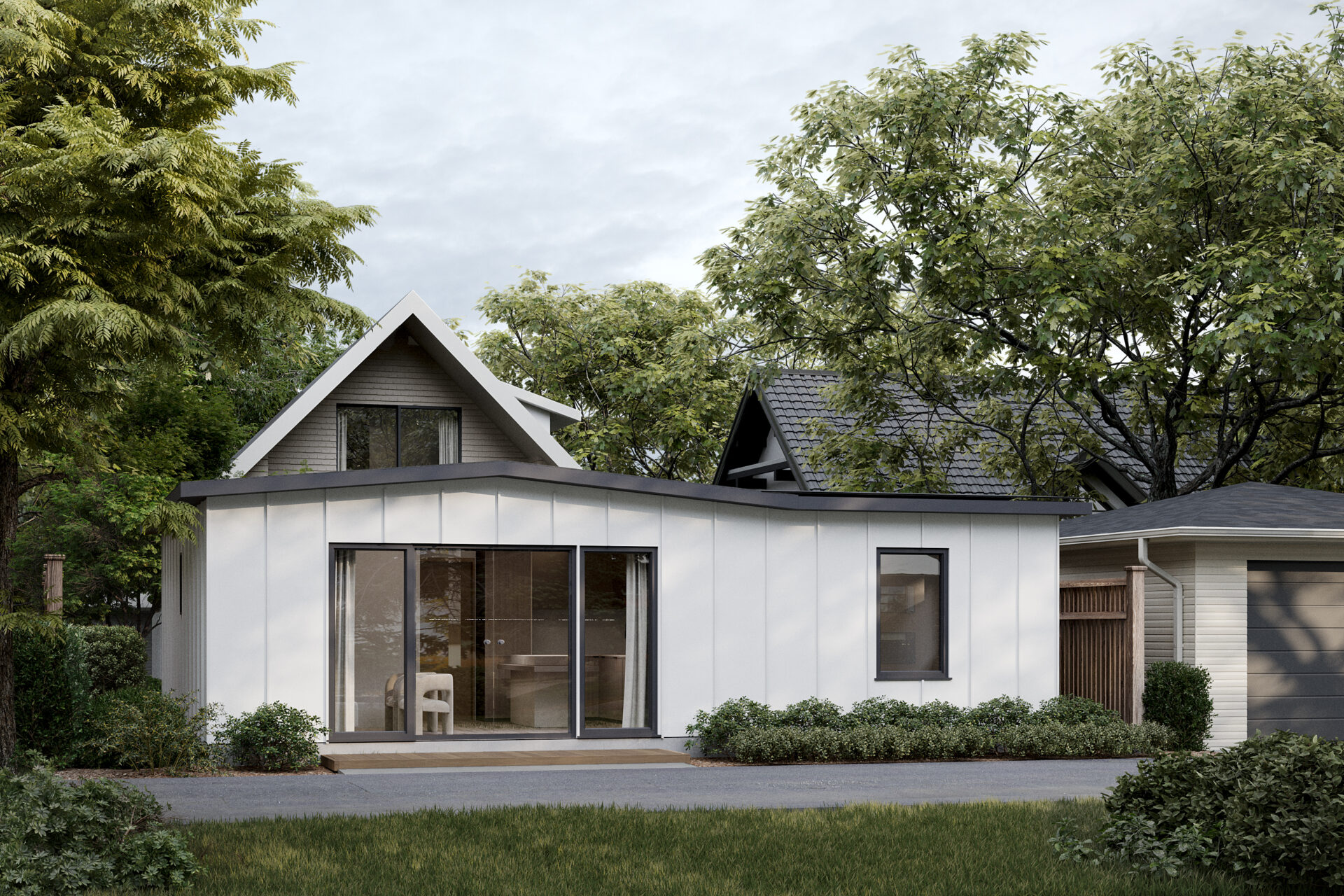 Lotus Model in Backyard